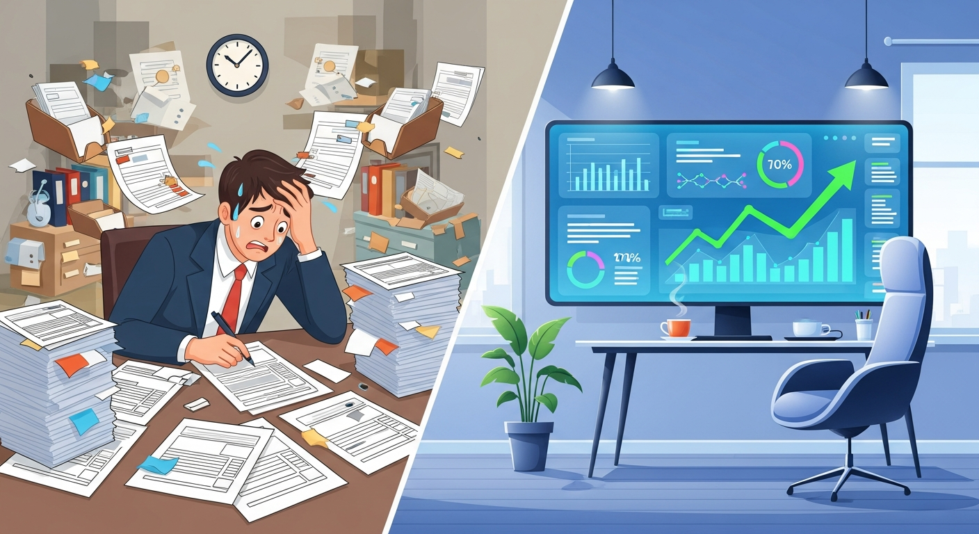 Manual work versus automated workflows